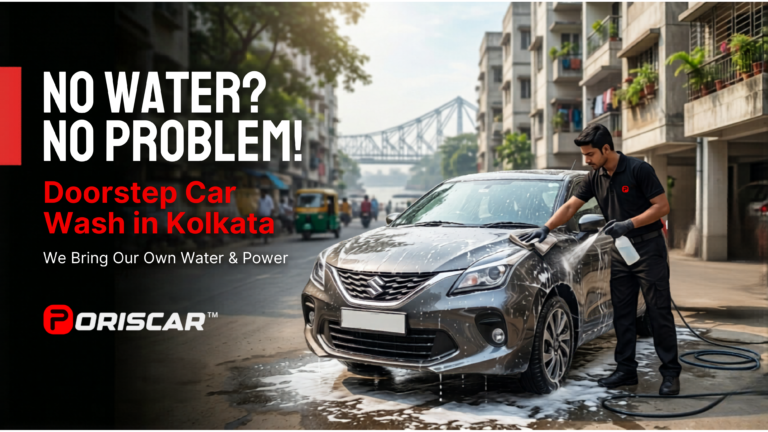 No Water? No Problem! Doorstep Car Wash in Kolkata with Our Own Water & Power Supply